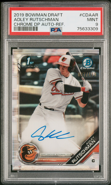 Adley Rutschman 2019 Bowman Chrome Refractor RC Autograph /499 PSA 9 Mint