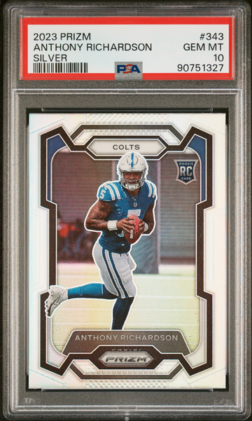 Anthony Richardson 2023 Prizm Silver Refractor Rookie Card RC PSA 10 Gem Mint