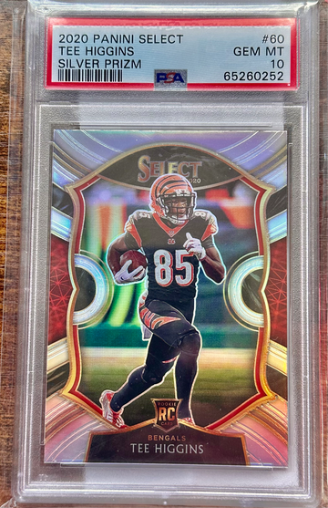 2020 Panini Select Tee Higgins Rookie Silver PRIZM PSA 10