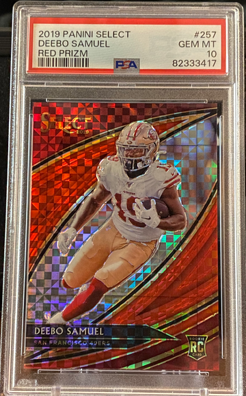 2019 Select Deebo Samuel Rookie Field Level Red /49 PSA 10 pop 11