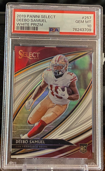 2019 Select Deebo Samuel Rookie Field Level White /35 PSA 10 pop 4