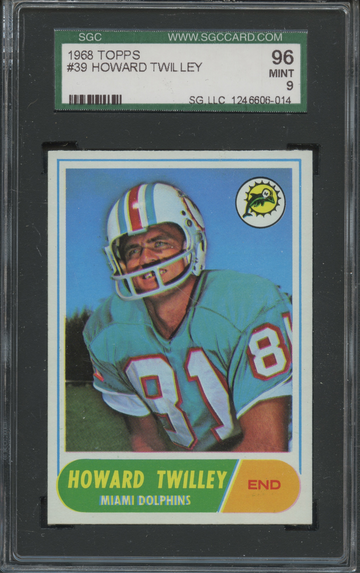 1968 Topps #39 Howard Twilley SGC 96 Mint 9