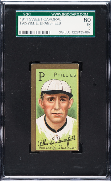 1911 T205 William Bransfield SGC 60 EX 5