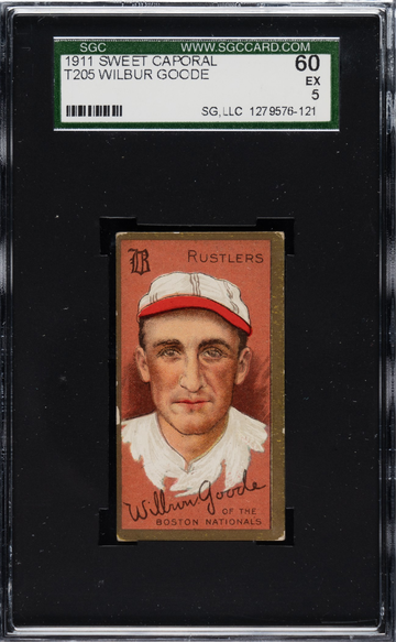 1911 T205 Wilbur Goode SGC 60 EX 5