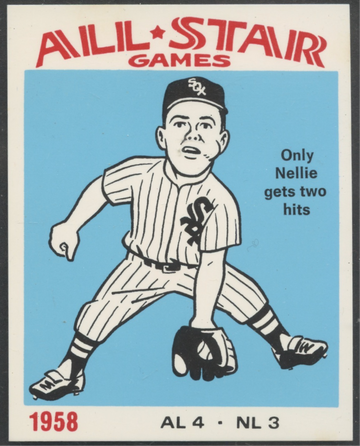 1974 Laughlin All-Star Games 1958 Nellie Fox Chicago White Sox