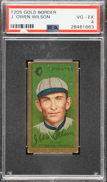 1911 T205 Piedmont J. Owen Wilson Pittsburgh Pirates PSA 4 VGEX