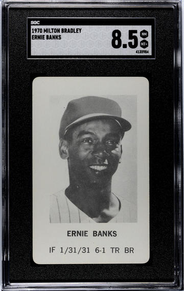 1970 Milton Bradley Ernie Banks Chicago Cubs SGC 8.5 NM/MT+