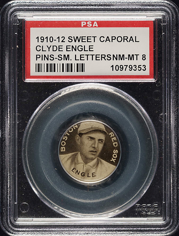 1910-12 Sweet Caporal Clyde Engle Boston Red Sox PSA 8 NM/MT