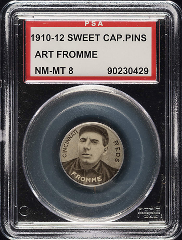 1910-12 Sweet Caporal Art Fromme Cincinnati Reds PSA 8 NM/MT