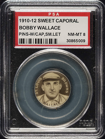 1910-12 Sweet Caporal Bobby Wallace St. Louis Browns PSA 8 NM/MT