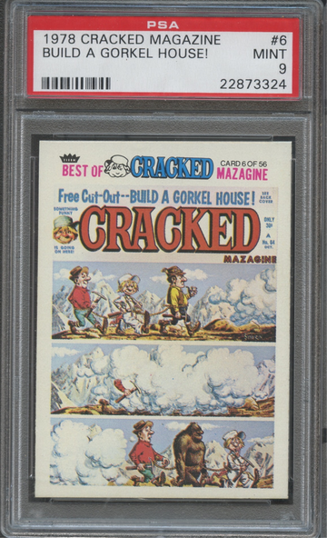 1978 Fleer Cracked Magazine #6 Build a Gorkel House! PSA 9 Mint