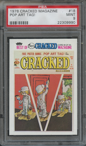 1978 Fleer Cracked Magazine #18 Pop Art Tag! PSA 9 Mint