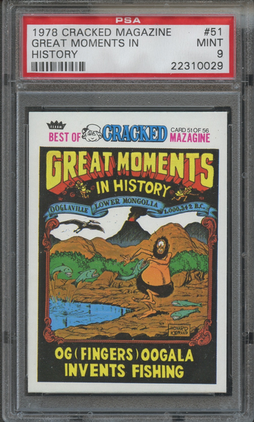 1978 Fleer Cracked Magazine #51 Great Moments in History  PSA 9 Mint