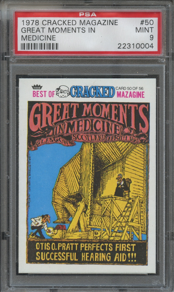 1978 Fleer Cracked Magazine #50 Great Moments in Medicine  PSA 9 Mint