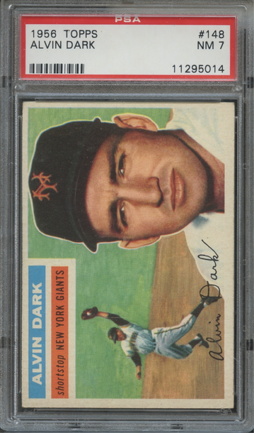 1956 Topps #148 Al Dark New York Giants PSA 7 NM