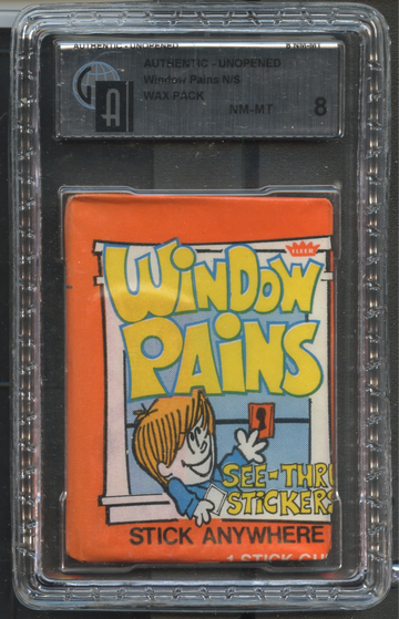 1971 Fleer Window Pains Wax Pack GAI 8 NM/MT