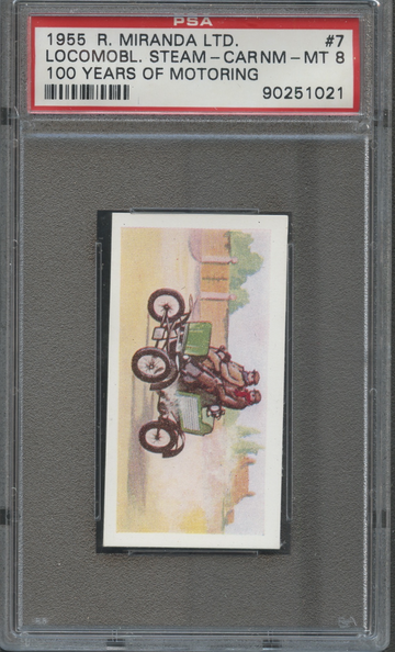 1955 R. Miranda LTD. 100 Years of Motoring #7 Locomobile Steam Car PSA 8 NM/MT