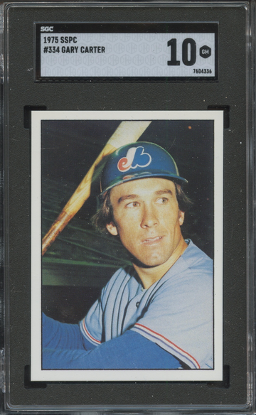 1975 SSPC #334 Gary Carter Montreal Expos SGC 10 Gem Mint 