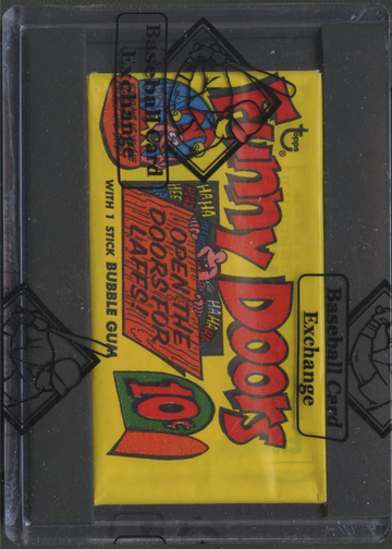 1970 Topps Funny Doors Wax Pack BBCE Authenticated