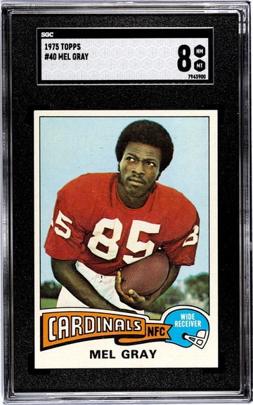 1975 Topps #40 Mel Gray St. Louis Cardinals SGC 8 NM/MT