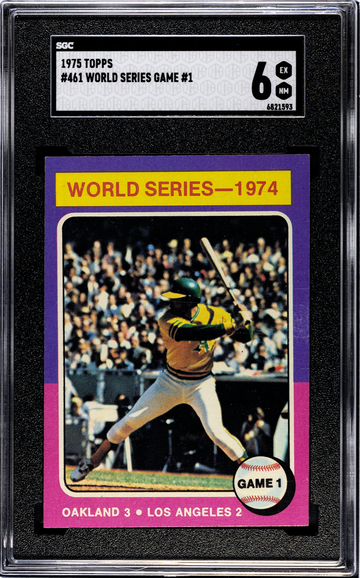 1975 Topps #461 World Series Game #1   SGC 6 EXMT