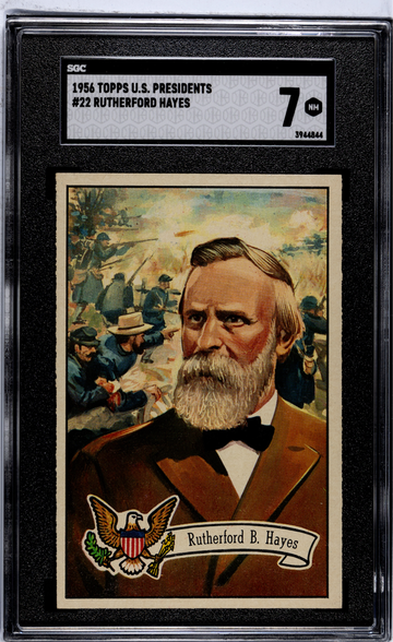 1956 Topps U.S. Presidents #22 Rutherford B. Hayes SGC 7 NM