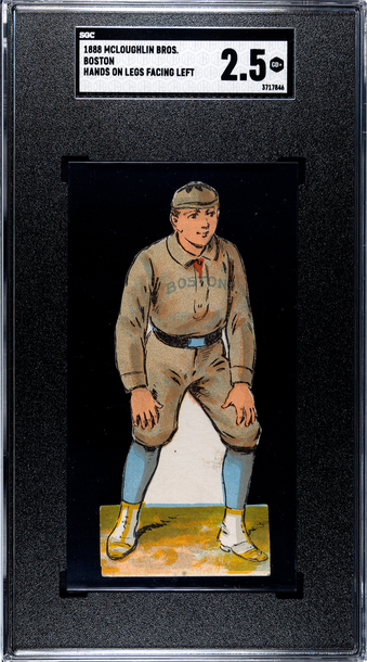 1888 McLoughlin Brothers Boston Hands on Legs Facing Left SGC 2.5 Good+