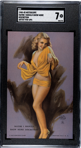 1940-45 Mutoscope Artist Pin-ups Maybe I Should Show More Discretion SGC 7 NM