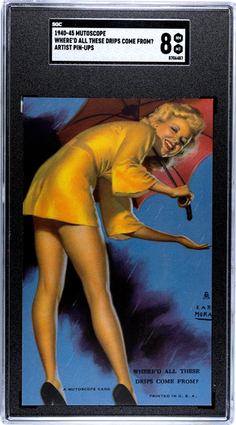 1940-45 Mutoscope Artist Pin-ups Where'd All These Drips Come From? SGC 8 NM/MT