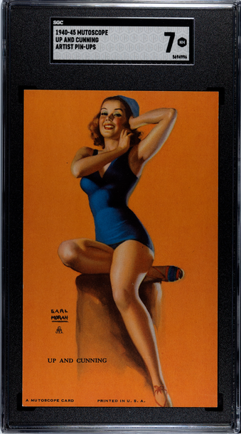 1940-45 Mutoscope Artist Pin-ups Up and Cunning SGC 7 NM