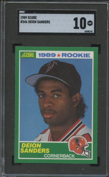 1989 Score #246 Deion Sanders Atlanta Falcons SGC 10