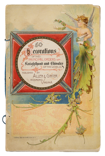 1888 G22 Allen & Ginter Decorations of Knighthood and Chivalry Premium Album