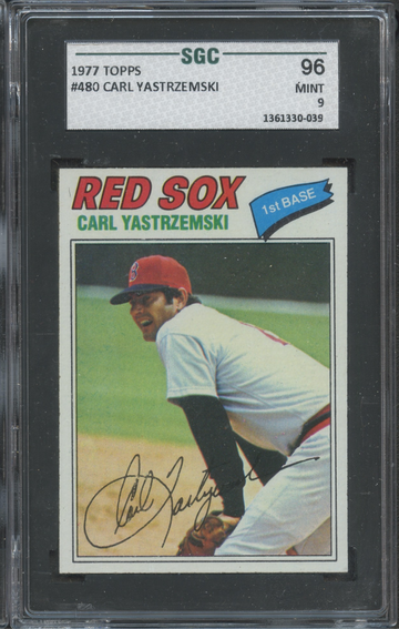 1977 Topps #480 Carl Yastrzemski SGC 96 Mint 9