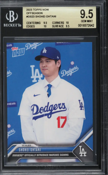 2023 Topps Now Offseason Shohei Ohtani #OS23 BGS 9.5 GEM MINT