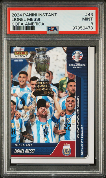 2024 Panini Instant Conmebol Copa America '24 Lionel Messi #43 PSA 9 MINT