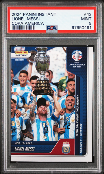 2024 Panini Instant Conmebol Copa America '24 Lionel Messi #43 PSA 9 MINT