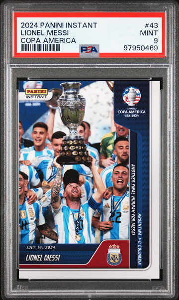2024 Panini Instant Conmebol Copa America '24 Lionel Messi #43 PSA 9 MINT
