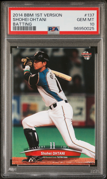 2014 BBM 1ST VERSION BATTING #137 SHOHEI OHTANI PSA 10