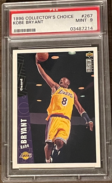 Kobe Bryant 1996 Collector's Choice RC PSA 9 Lakers Star Legend