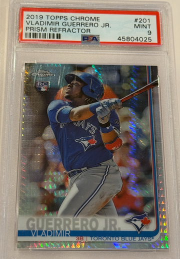 2019 Topps Chrome Prism Refractor Vladimir Guerrero Jr PSA 9