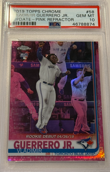 2019 Topps Chrome Vladimir Guerrero Jr Pink Refractor RC