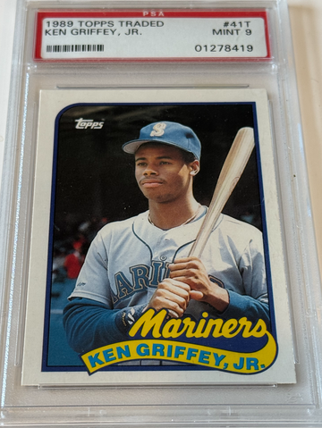 Ken Griffey Jr 1989 Topps Traded PSA 9 HOF RC