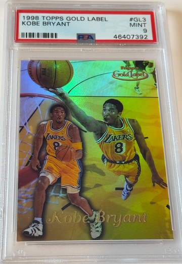 1998 Kobe Bryant Topps Gold Label PSA 9 HOF Legend