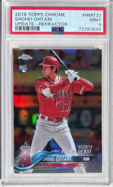 2018 Topps Chrome Update SHOHEI OHTANI Refractor PSA9