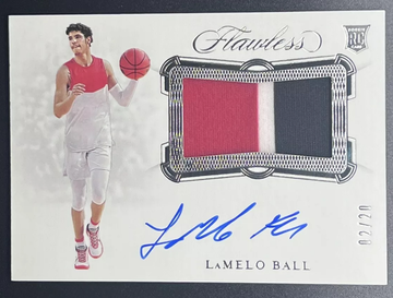 2020-21 Panini Flawless Lamelo Ball RC RPA 2/20 #84 Jersey number