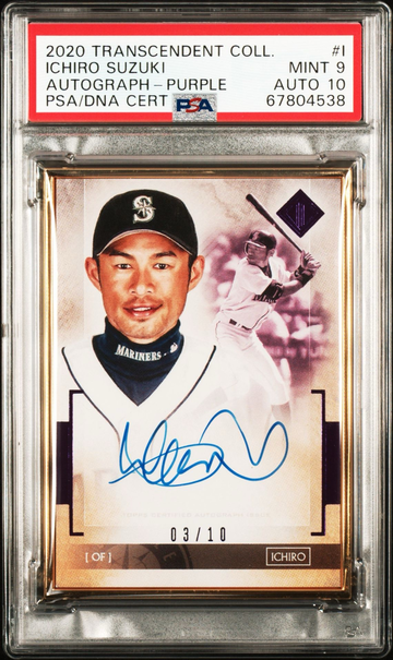 2020 Transcendent Coll Ichiro Auto Purple /10 - POP 1