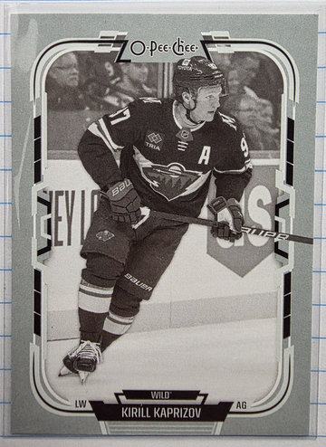 2025-26 O-Pee-Chee Kirill Kaprizov Black and White Variation