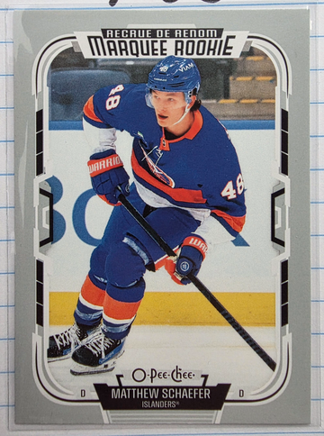 2025-26 O-Pee-Chee Matthew Schaefer Marquee Rookie