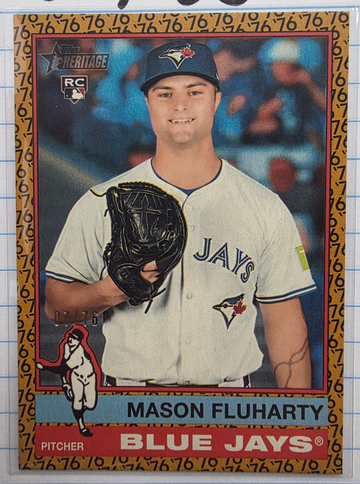 2025 Topps Heritage High Mason Fluharty Color Of The Year Parallel