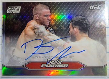 2025 Topps Stadium Club Chrome Dustin Poirier Auto